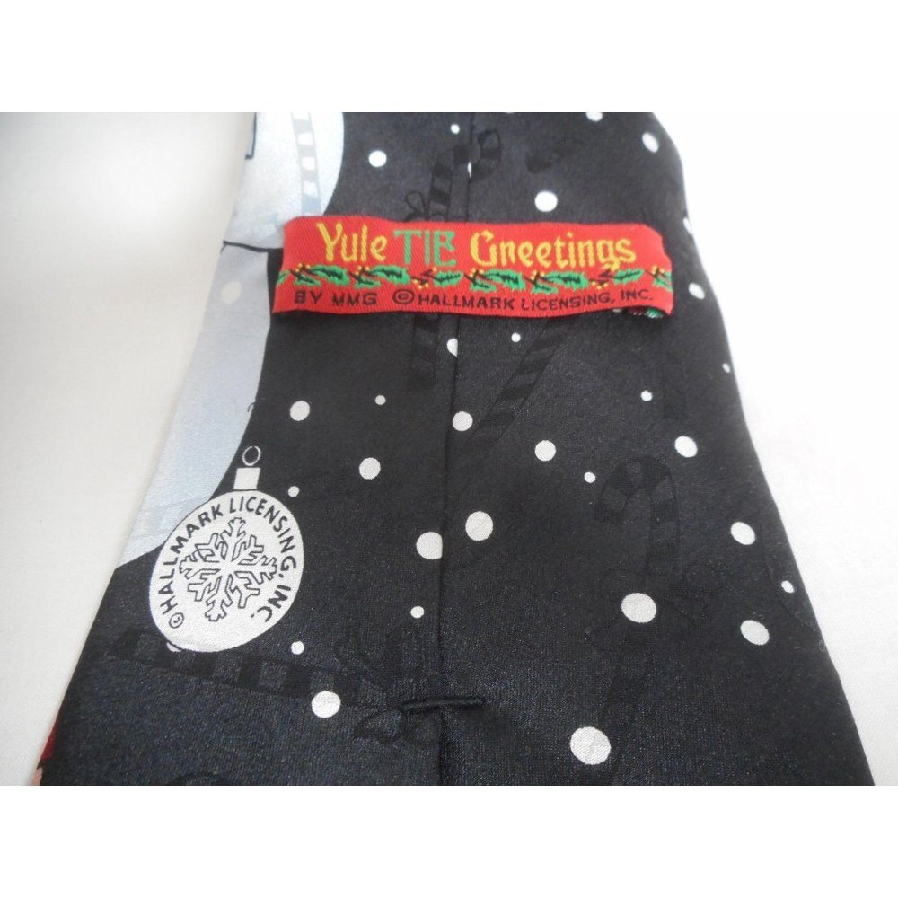 Vintage Silk Santa Reindeer Polar Bear Holiday Tie - Picture 5 of 5
